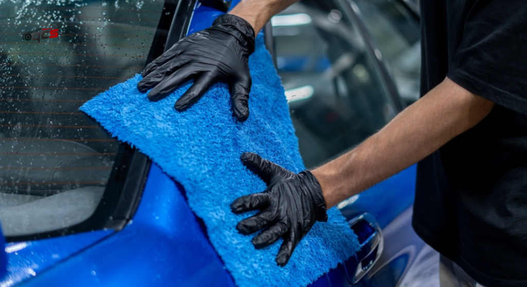 Drying a car